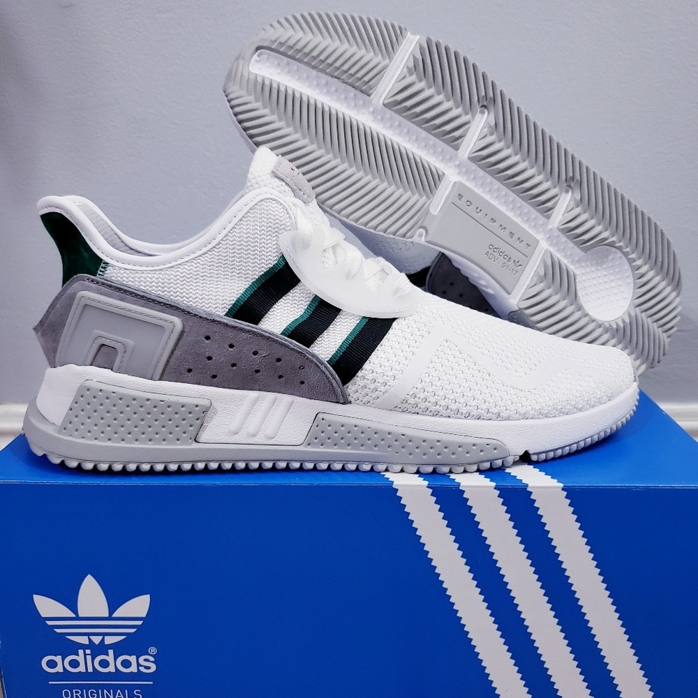 New EQT Cushion White Green Grey Rare